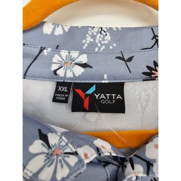 Yatta Golf Men's Polo Shirt XXL NWOT Floral Short Sleeve - Picture 3 of 5
